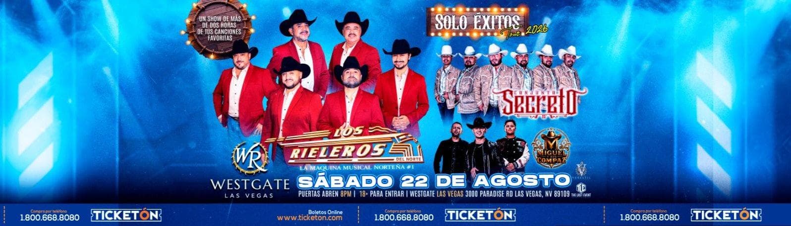 Los Rieleros del Norte, Conjunto Secreto y más