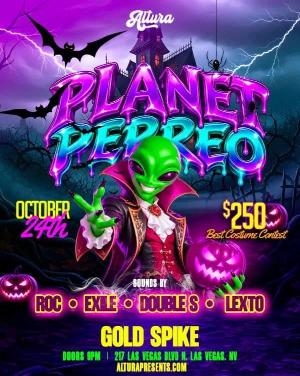 Planet Perreo: fiesta de Halloween en Gold Spike (18+)
